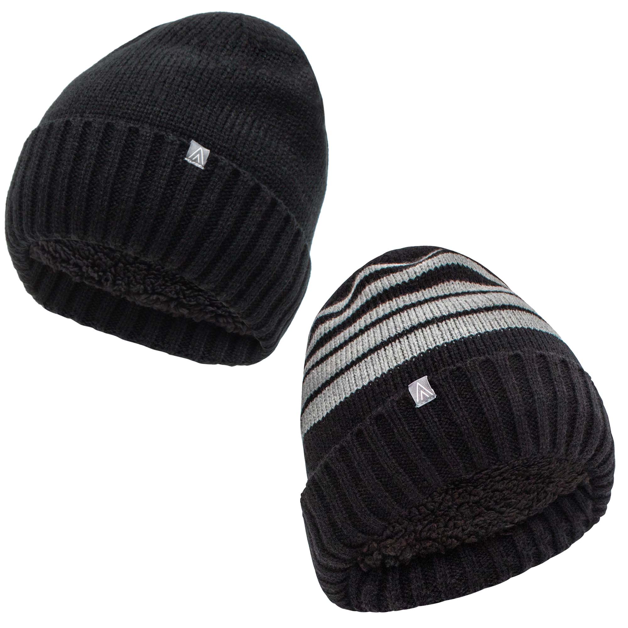 Sherpa Lined Beanies 2 Pack