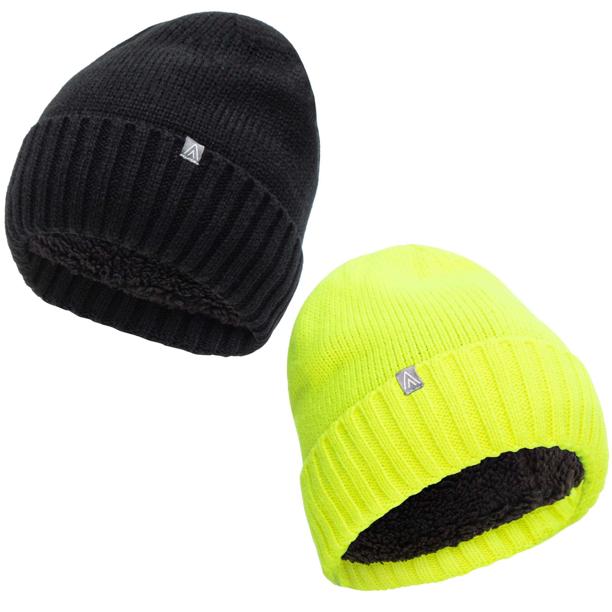 Sherpa Lined Beanies 2 Pack